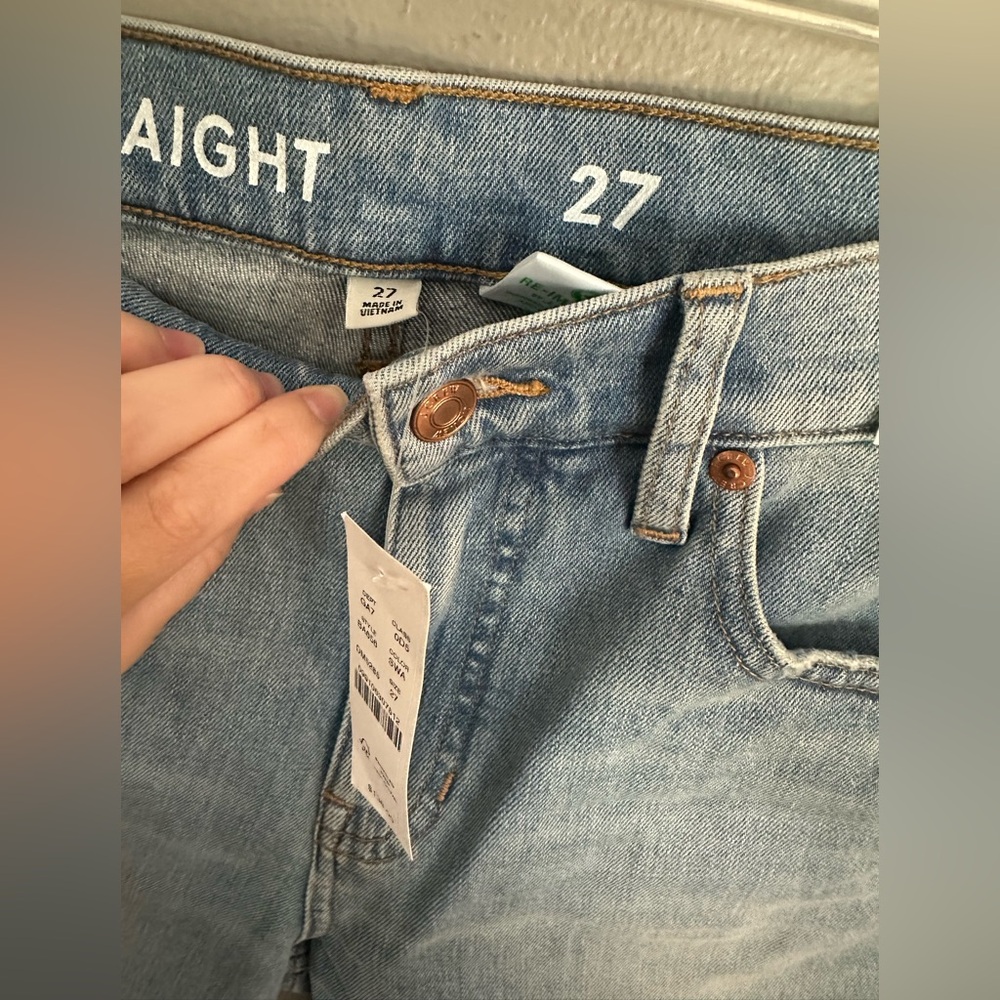 NWT J.Crew Classic Straight Jeans - Picture 5 of 5